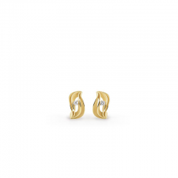Cammilli - 18kt gouden oorringen met diamant 0.12ct - 40357