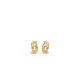 Cammilli - 18kt gouden oorringen met diamant 0.12ct - 40357