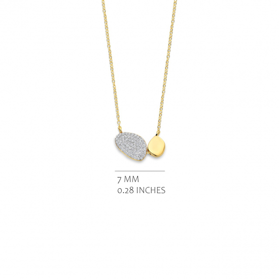 Silver Rose - zilveren halsketting met zirconium - 40372
