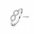 Orage - zilveren ring met zirconium - 40386