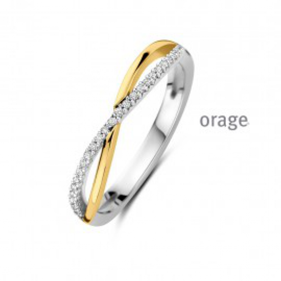 Orage - zilveren ring met zirconium - 40389