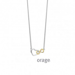 Orage - zilveren halsketting met zirconium - 40392