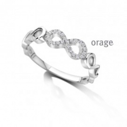 Orage - zilveren oorringen met zirconium - 40394