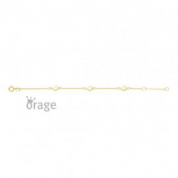 Orage - 9kt geelgouden armband - vlinder - 40397