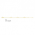 Orage - 9kt geelgouden armband - vlinder - 40397