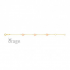 Orage - 9kt geelgouden armband - bloem - 40398