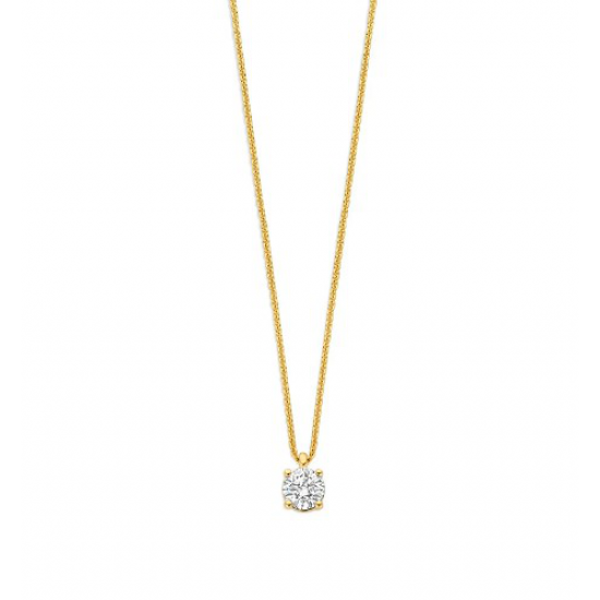 Flawless - 18kt gouden halsketting met labo diamant 0.30ct - 40418