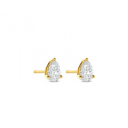 Flawless - 18kt gouden oorringen met labo diamanten 0.66ct - 40421