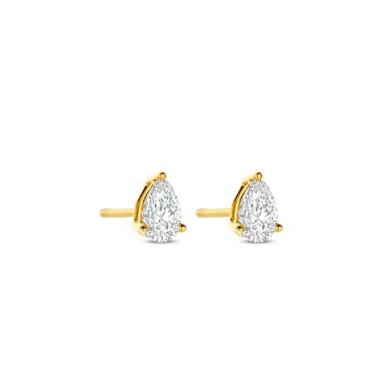 Flawless - 18kt gouden oorringen met labo diamanten 0.66ct - 40421