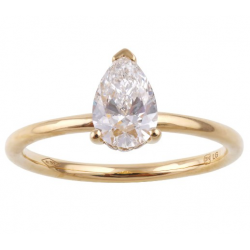 Flawless - 18kt gouden ring met labo diamant 0.76ct - 40422