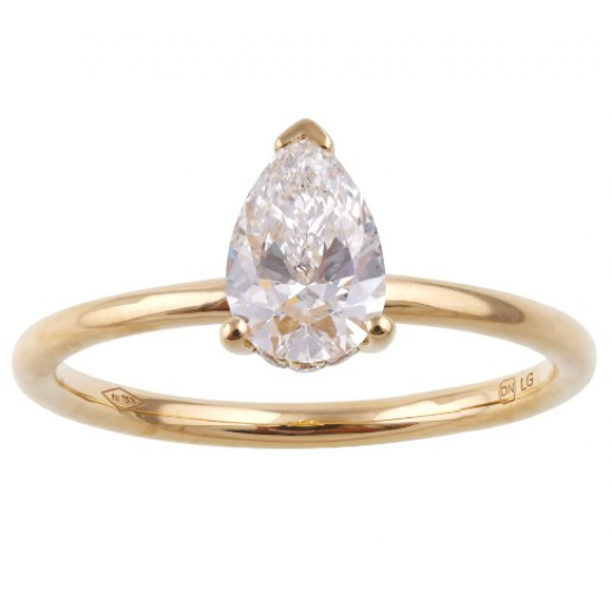 Flawless - 18kt gouden ring met labo diamant 0.76ct - 40422