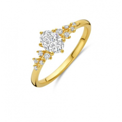 Flawless - 18kt gouden ring met labo diamanten 0.61ct - 40423
