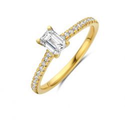 Flawless - 18kt gouden ring met labo diamanten 0.68ct - 40424