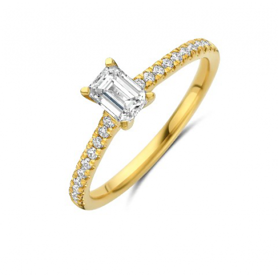Flawless - 18kt gouden ring met labo diamanten 0.68ct - 40424
