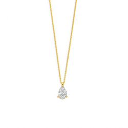 Flawless - 18kt gouden halsketting met labo diamant 0.52ct - 40425