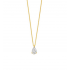 Flawless - 18kt gouden halsketting met labo diamant 0.52ct - 40425
