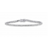 Zilveren armband met zirconium - 40442