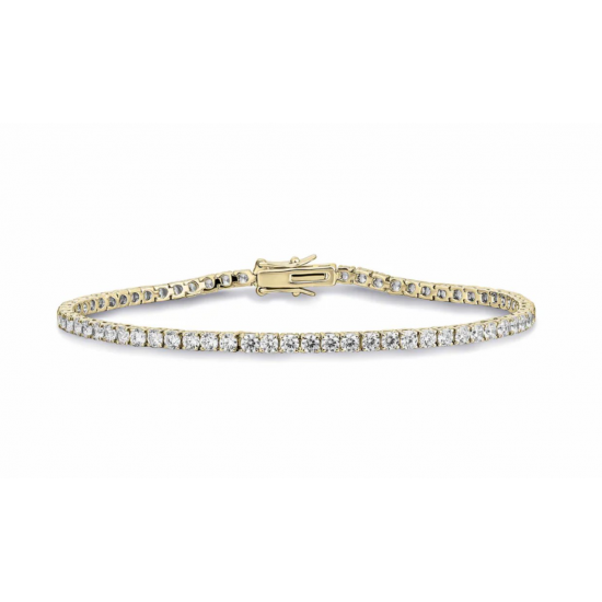 Zilveren armband met zirconium - 40443