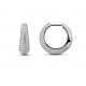 Zilveren oorringen met zirconium - 40456