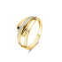 18kt gouden ring met diamant 0.08ct - 40503