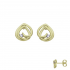 18kt gouden oorringen met diamant 0.05ct - 40512