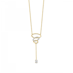 Naiomy - zilveren halsketting met zirconium - 40536