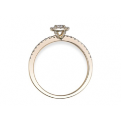 18kt gouden ring met diamant 0.41ct - 40555