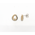 18kt gouden oorringen met diamant 0.08ct - 40607