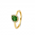 One More - 18kt gouden ring met diamant en tourmalijn - 40611