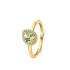One More - 18kt gouden ring met diamant en prasioliet - 40613