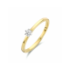 14kt gouden ring met diamant 0.10ct - 40463