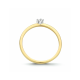 14kt gouden ring met diamant 0.10ct - 40463