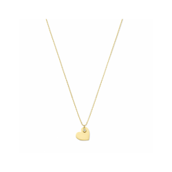 14kt gouden halsketting met hartje - 40620