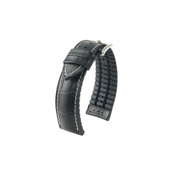 HIRSCH GEORGE L BLACK CALF 24/22MM 0925128050-2-24 - 39357