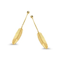 NAIOMY MOMENTS oorhangers in goldplated silver - 601699