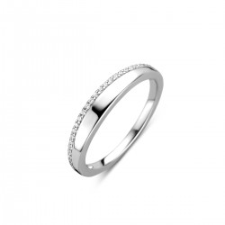 NAIOMY zilveren ring met zirconium - 605847