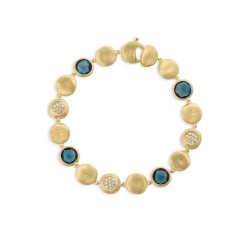 MARCO BICEGO JAIPUR 18kt gouden armband met Londen Blue Topaas en diamant - 603802