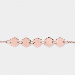 CLUSE Essentiele rose gold hexagons chain bracelet - 602658