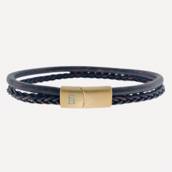 STEEL & BARNETT leather bracelet - Brown - 613907