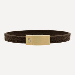 STEEL & BARNETT leather bracelet - Brown - 613901