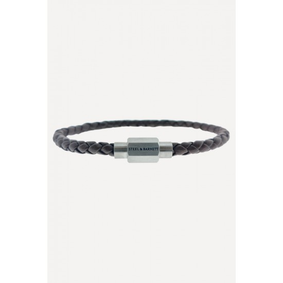 STEEL & BARNETT leather bracelet - Brown - 613896