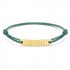 MINITIALS Memory lane - 18kt gouden graveerplaat aan satijnen touw - 612094
