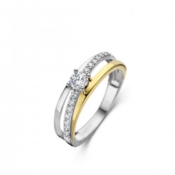 NAIOMY - zilveren ring met zirconium - 614375