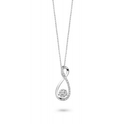 DULCI NEA - 18 kt witgouden hanger met diamant (0.28 ct.) - 602362
