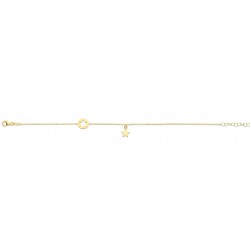 NAIOMY 9kt GEEL GOUDEN ARMBAND - ster - 605481