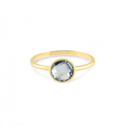 SWING JEWELS - 18kt geelgouden ring met blauwe zirconium - 611488