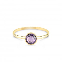SWING JEWELS - 18kt geelgouden ring met paarse zirconium - 611492
