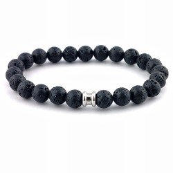 STEEL & BARNETT stone bracelet - Lava - 613881